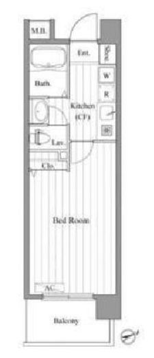カスタリア新宿御苑2　303号室　間取り