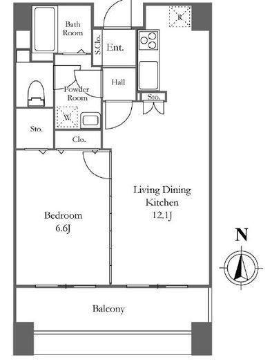リバーシティ21イーストタワーズ2　709号室　間取り