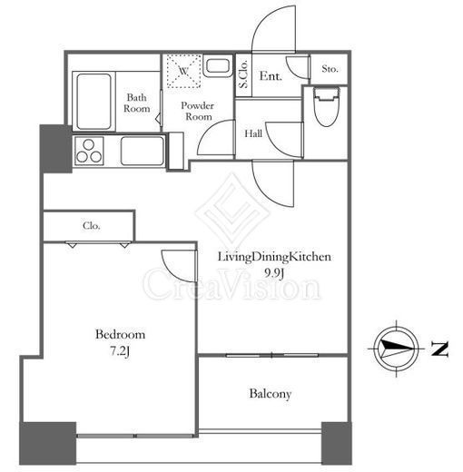 リバーシティ21イーストタワーズ2　705号室　間取り