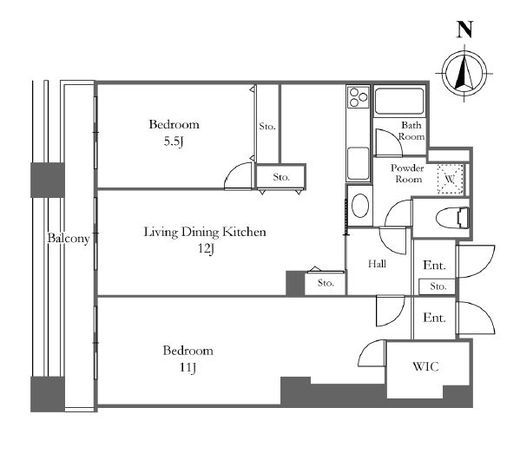 リバーシティ21イーストタワーズ　10-1912号室　間取り