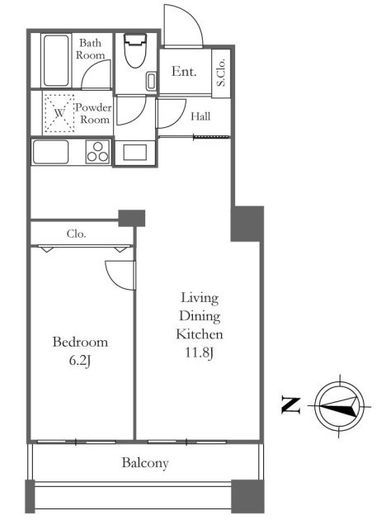 リバーシティ21イーストタワーズ　10-2611号室　間取り