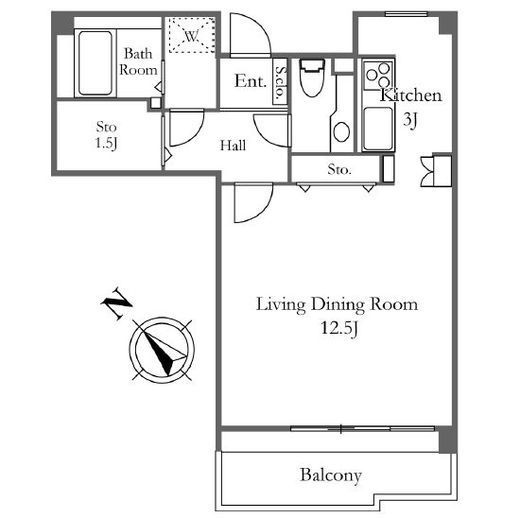 リバーシティ21イーストタワーズ　7-305号室　間取り