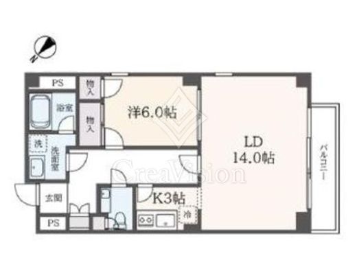 原宿パークハウス　202号室　間取り