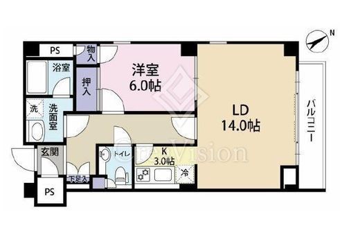 原宿パークハウス　203号室　間取り