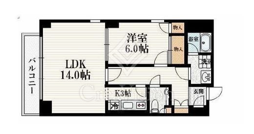 原宿パークハウス　301号室　間取り