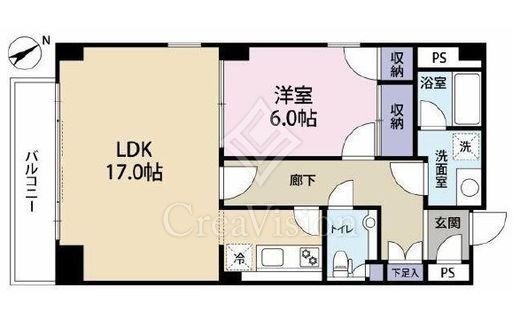 原宿パークハウス　301号室　間取り