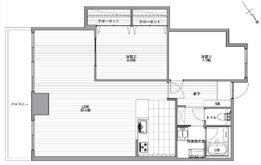 DS海岸ビル　1004号室　間取り