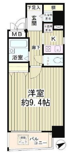 MA21　802号室　間取り