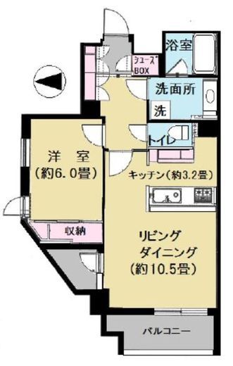 ミオカステーロ文京千駄木　10F1号室　間取り