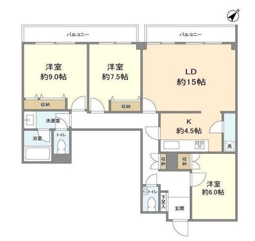トーカンマンション南青山　103号室　間取り