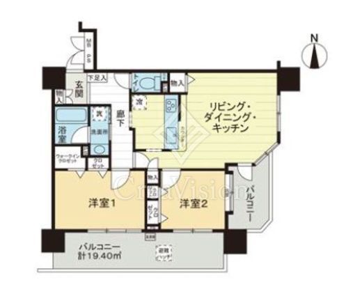 ライオンズマンション高輪　704号室　間取り