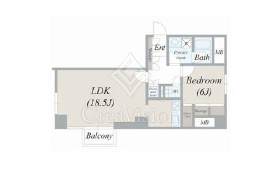 グランドメゾン麻布十番館　803号室　間取り