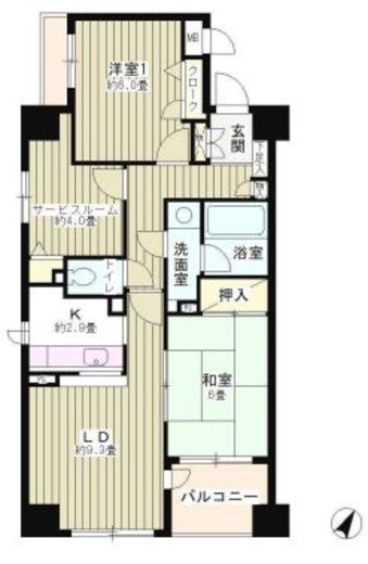 コンフィール日本橋アクアシティ　303号室　間取り