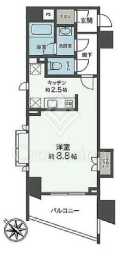 アクシルコート日本橋　301号室　間取り