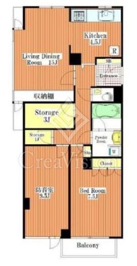 イースタンホームズ猿楽　501号室　間取り