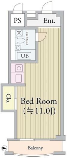 パークグレース新宿　1206号室　間取り