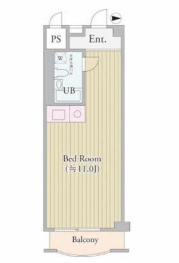 パークグレース新宿　504号室　間取り