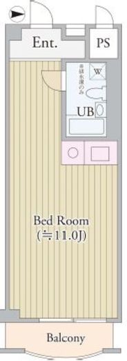 パークグレース新宿　515号室　間取り