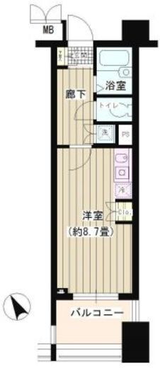 パークホームズ文京千石ステーションアリーナ　706号室　間取り