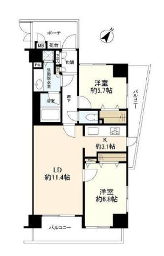 アルファホームズ新神楽坂アスティオン　903号室　間取り