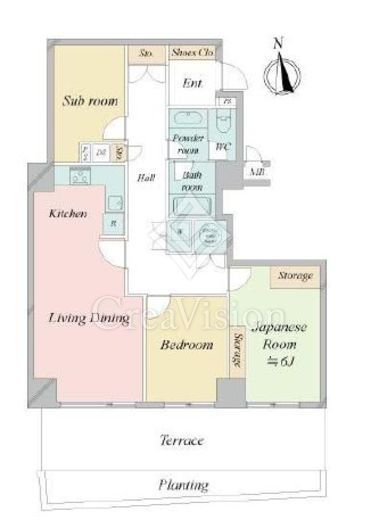 ルミナス一番町　106号室　間取り