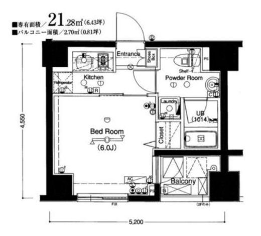 ブライズ高田馬場　203号室　間取り