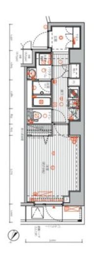 メインステージ千代田岩本町コモデ　1005号室　間取り