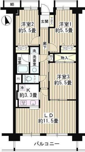 ブライトハウスJ　404号室　間取り
