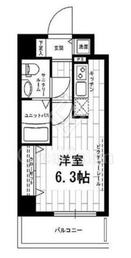 ステージファースト南麻布　1202号室　間取り