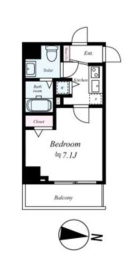 ステージファースト南麻布　204号室　間取り