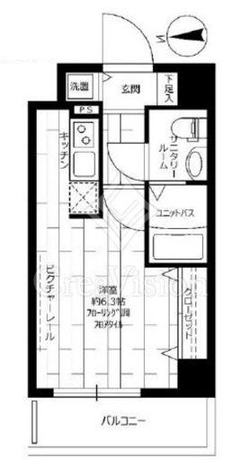 ステージファースト南麻布　601号室　間取り
