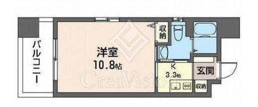 ワイズタワー　303号室　間取り