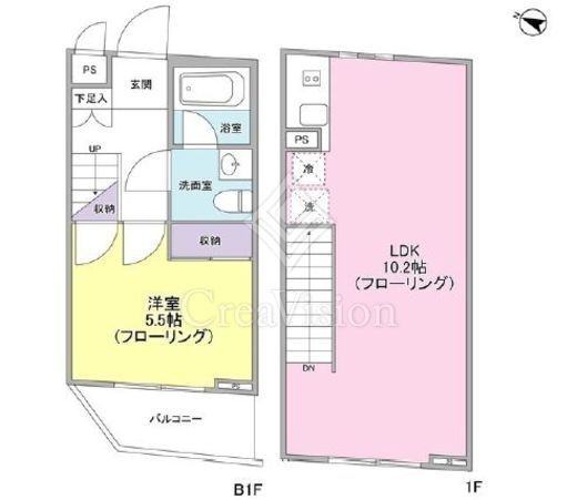 シルバラード広尾　101号室　間取り