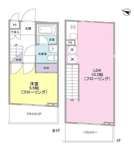 シルバラード広尾　201号室　間取り