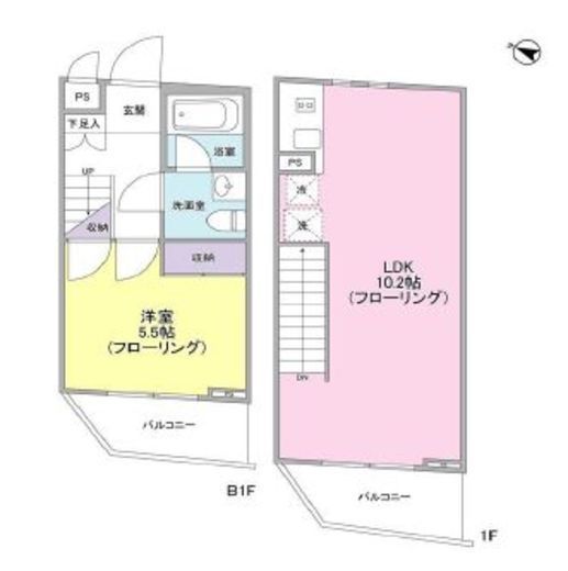 シルバラード広尾　202号室　間取り
