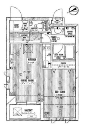 パルロイヤルアレフ赤坂　301号室　間取り