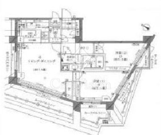 ルシェール赤坂　801号室　間取り