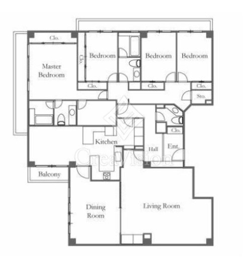 UEDA HOUSE　2F1号室　間取り