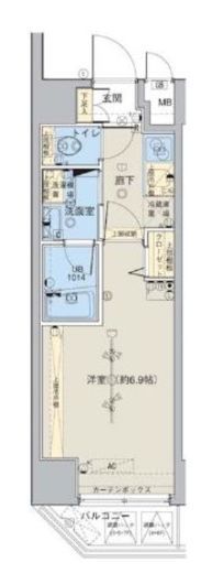 ブライズ神保町　501号室　間取り