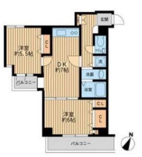 プライムアーバン新宿落合　402号室　間取り