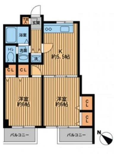 プライムアーバン新宿落合　503号室　間取り
