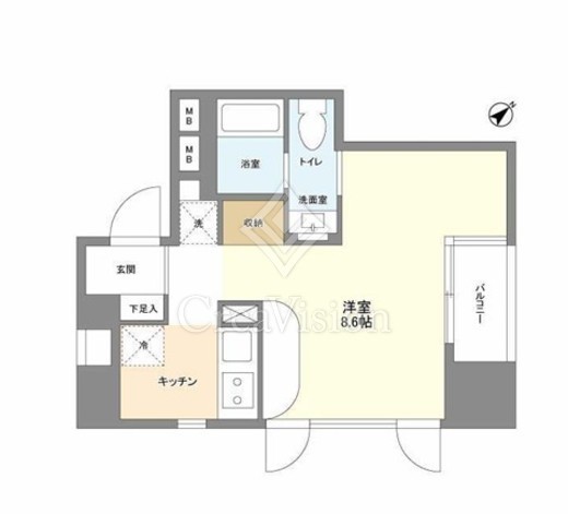 PATH代々木上原　304号室　間取り