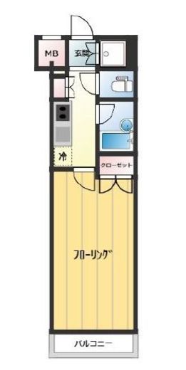 パレステュディオ新宿パークサイド　315号室　間取り