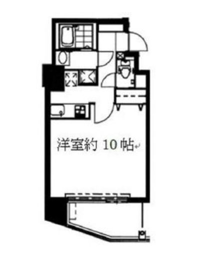 レジーナエビス　705号室　間取り