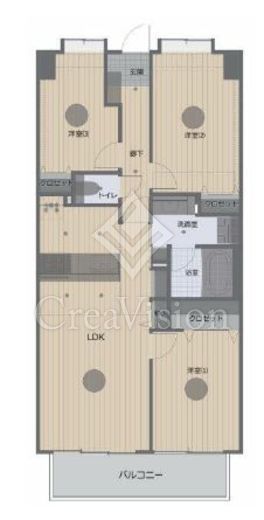 コスモ参宮橋パークビュー　502号室　間取り