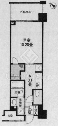 クロスエアタワー　1511号室　間取り