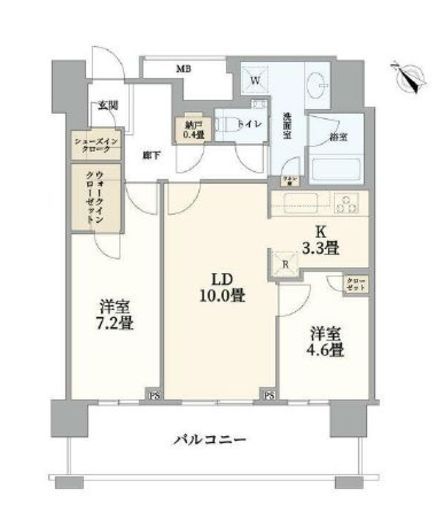 クロスエアタワー　1919号室　間取り