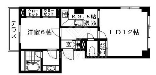 ペアシティ代々木大山アネックスウエスト　202号室　間取り