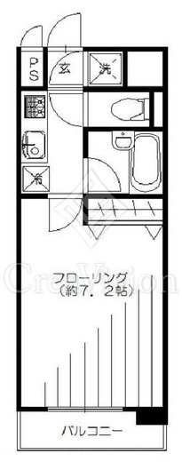 パレステュディオ赤坂　304号室　間取り