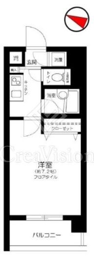 パレステュディオ赤坂　504号室　間取り